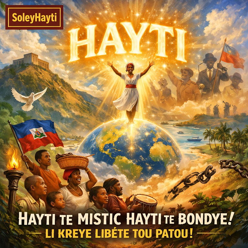 Cover artwork: Hayti Te Mistik Hayti Te Bondye Li Kreye Libète Tou Patou